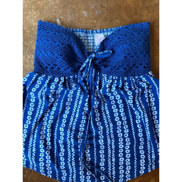 No Boundaries Tops - No Boundaries Blue Tube Top Sz Lg